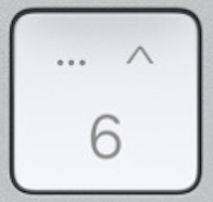 Mac Number 6 key